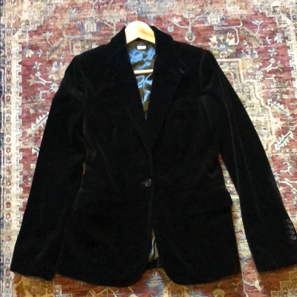 COPY - JCREW Velvet Black Blazer, 100% Cotton